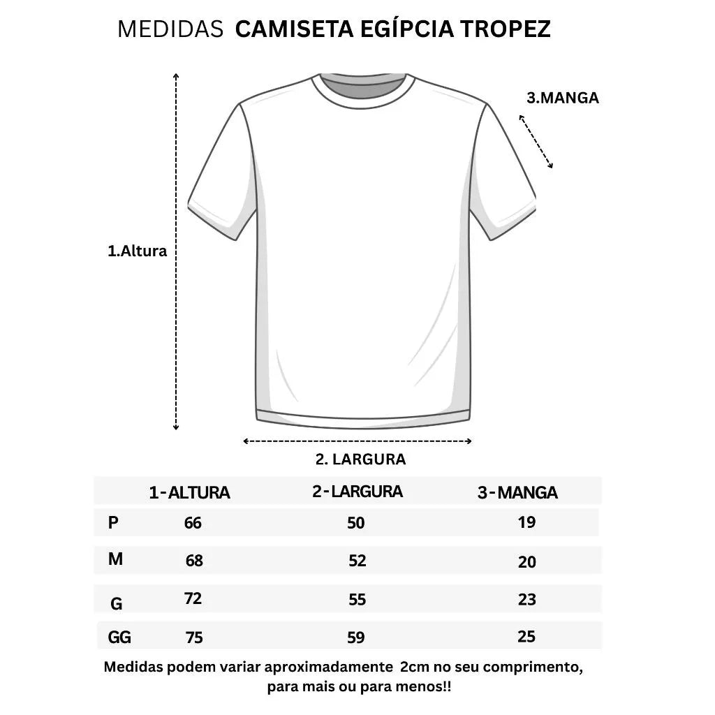 Camiseta Malha Algodão Egípcio Com Elastano Camisa Gola Redonda