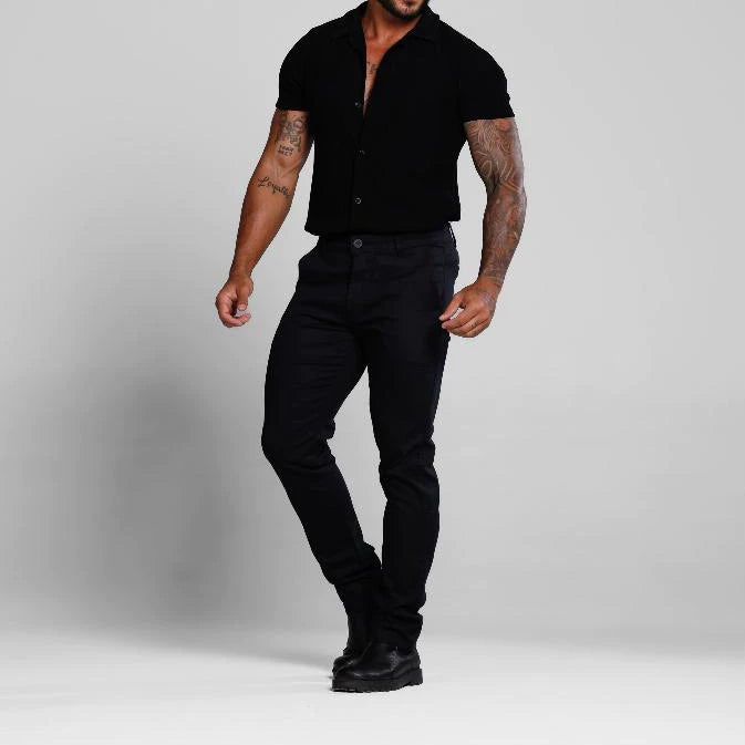 Calça Masculina Sport Fino Alfaiataria Bolso Embutido Tecido Premium