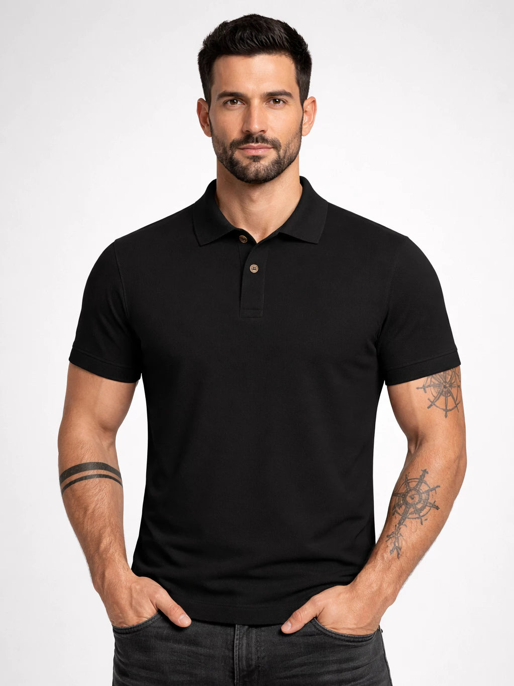 Camisa Polo Piquet Masculina Algodão Premium Casual Conforto