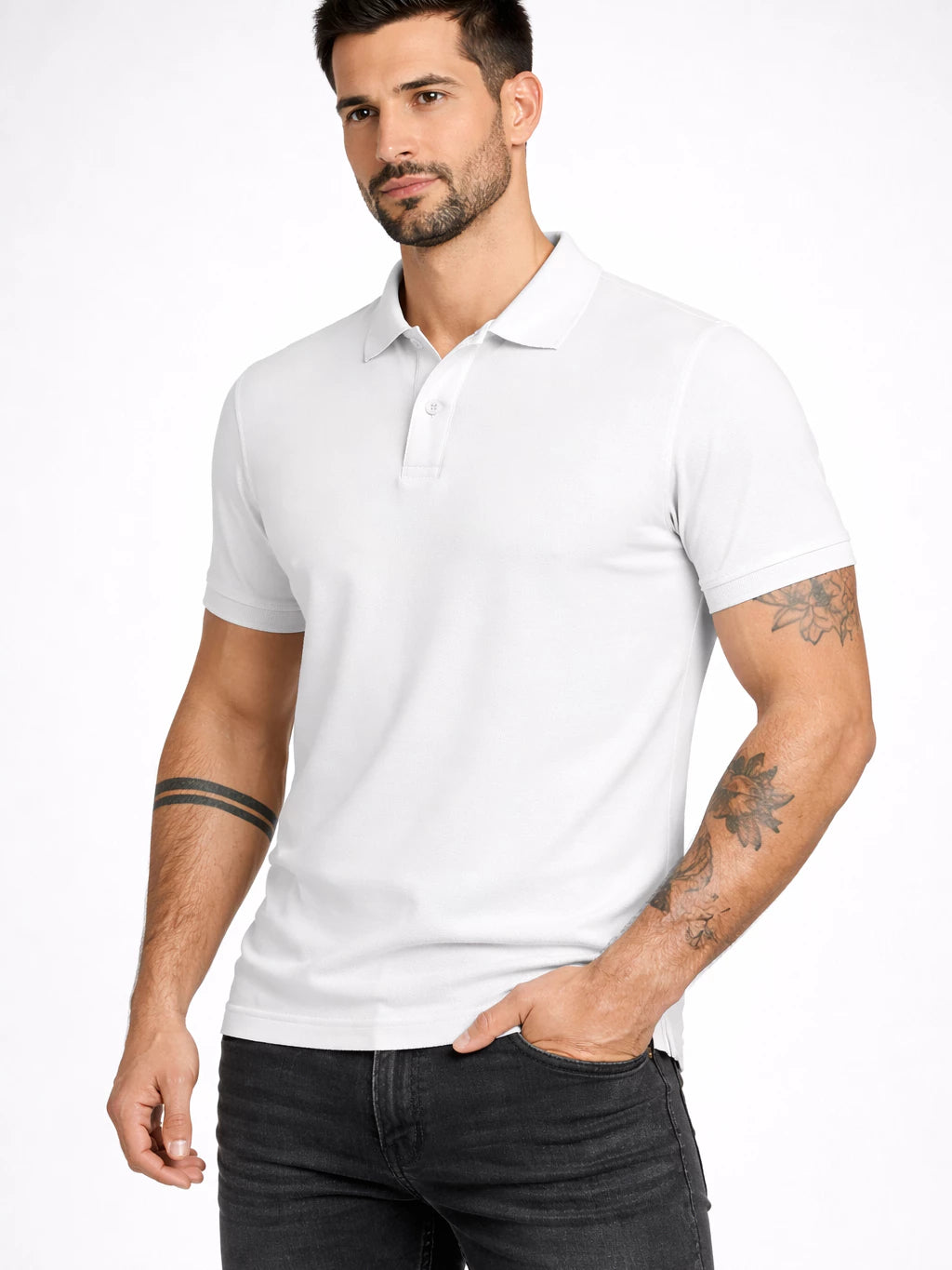 Camisa Polo Piquet Masculina Algodão Premium Casual Conforto