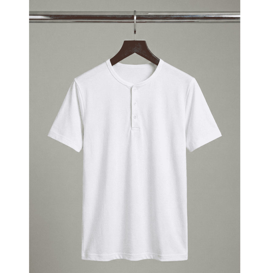 Camisa Henley Aura — Algodão Premium