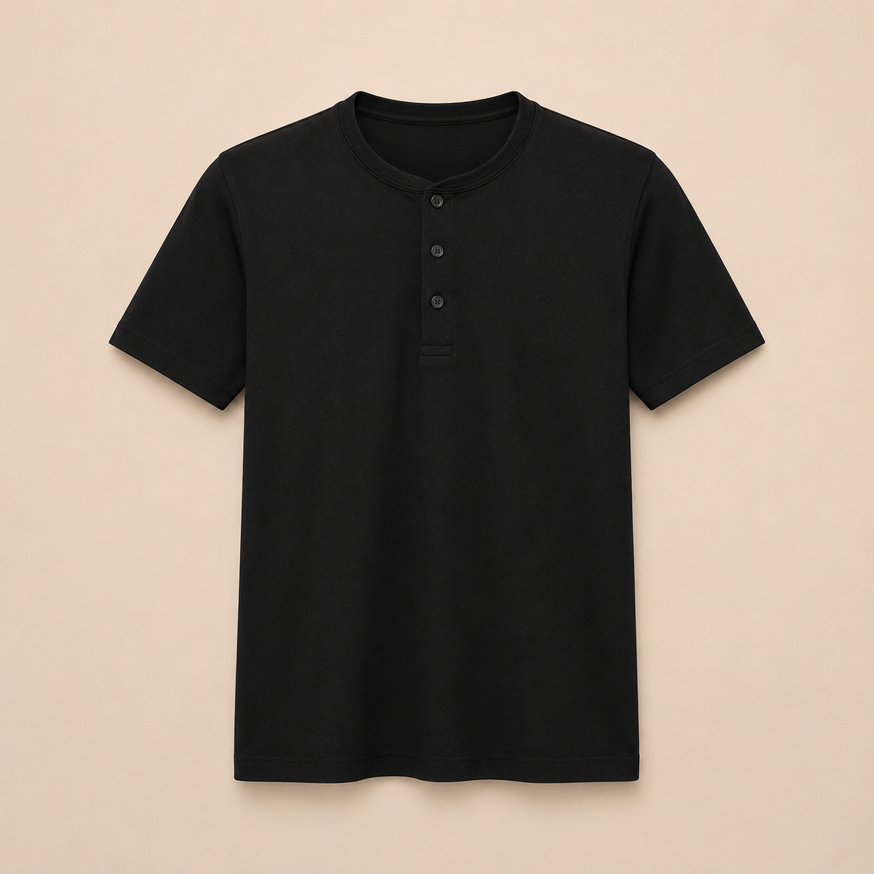 Camisa Henley Aura — Algodão Premium