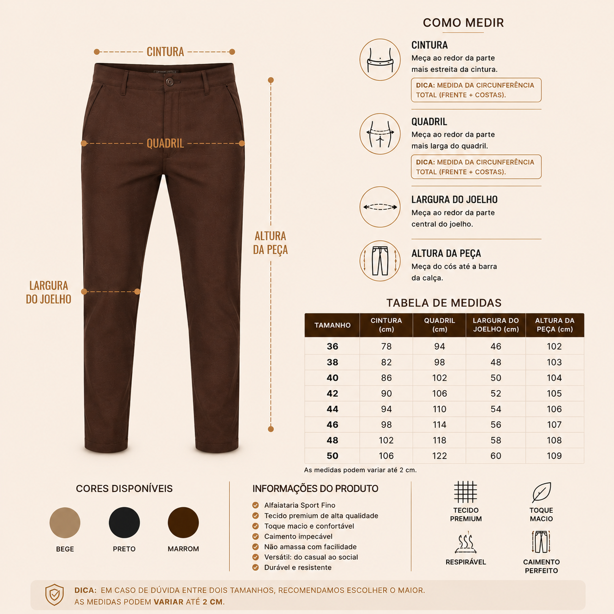 Calça Sartori — Alfaiataria Sport Fino