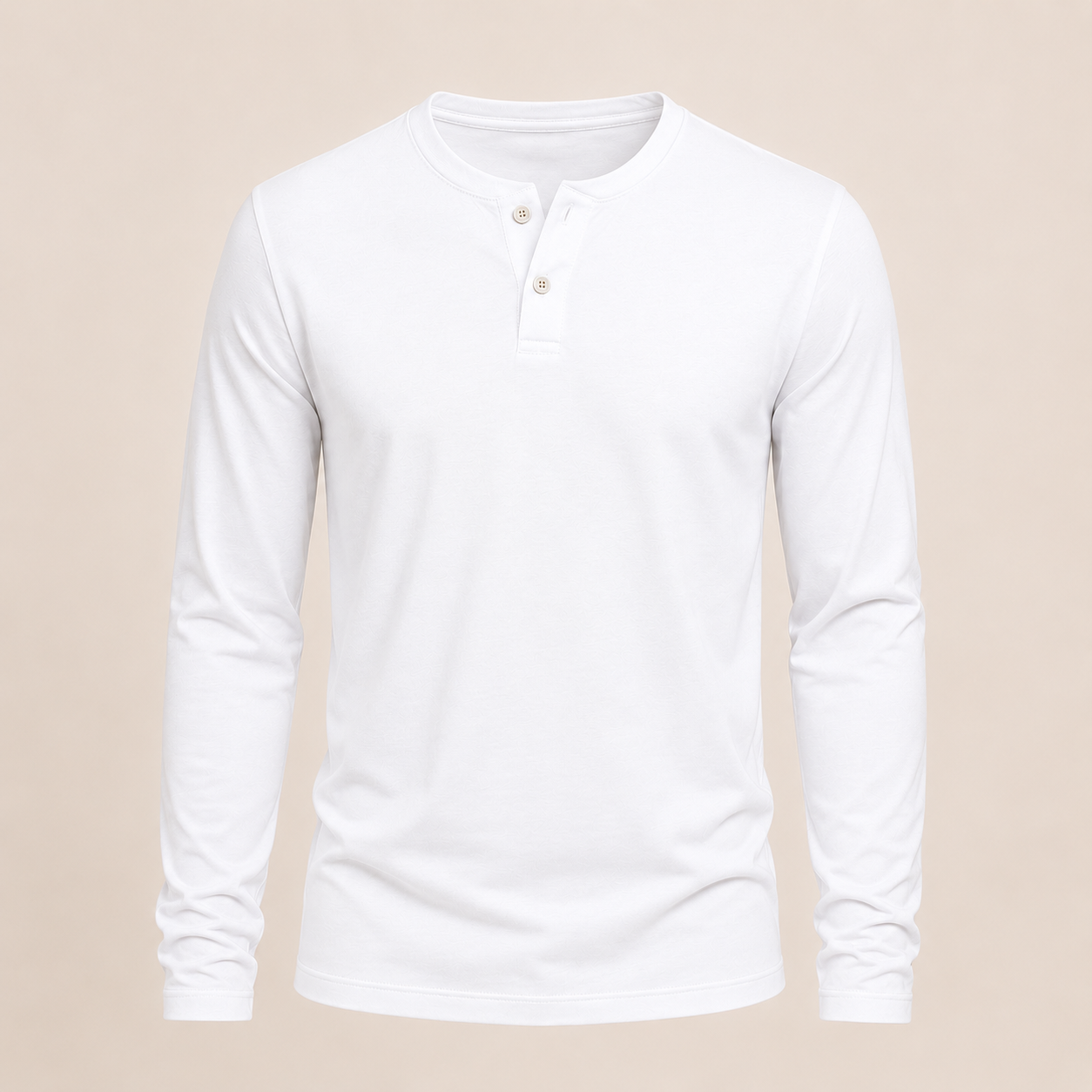 Camisa Henley Silver — Slim Fit