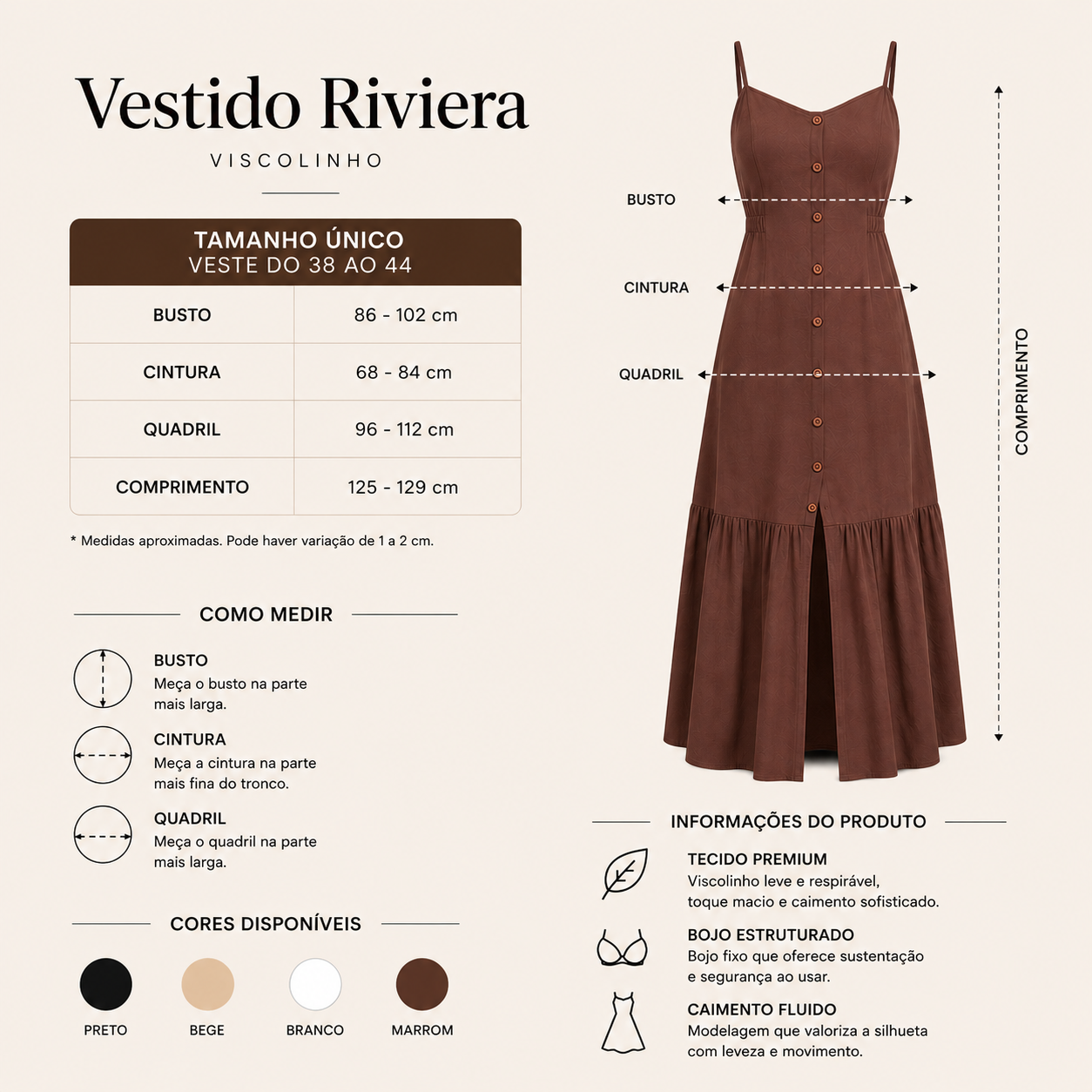 Vestido Riviera — Viscolinho