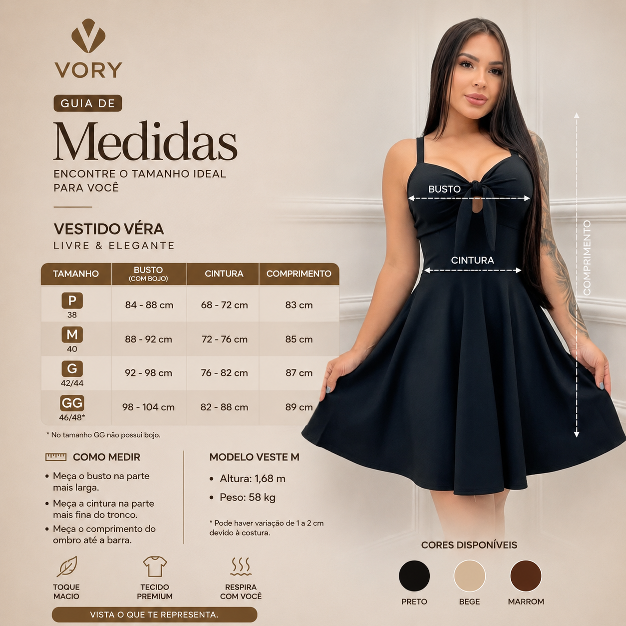 Vestido Véra — Livre & Elegante