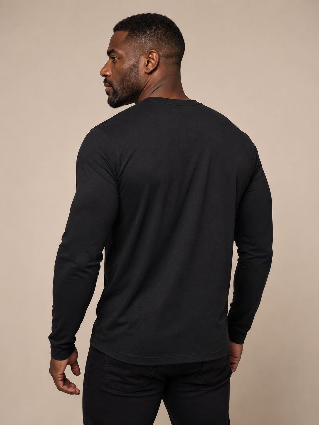 Camisa Henley Silver — Slim Fit