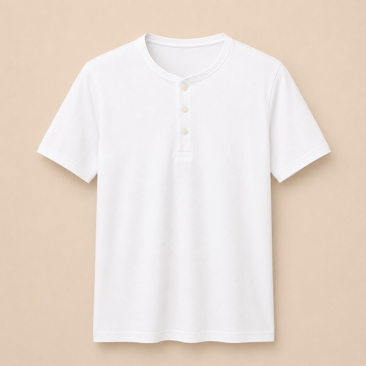 Camisa Henley Aura — Algodão Premium