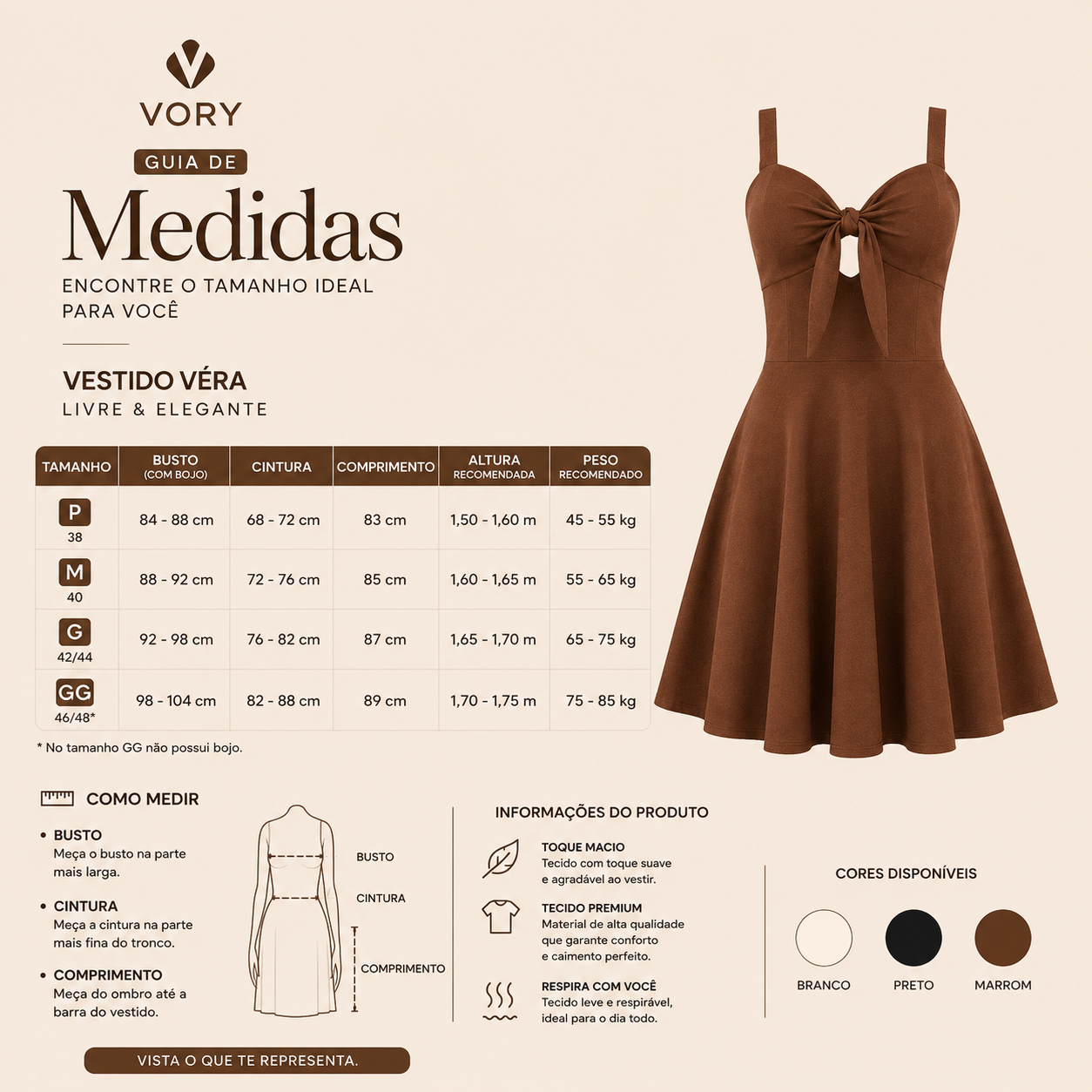 Vestido Véra — Livre & Elegante