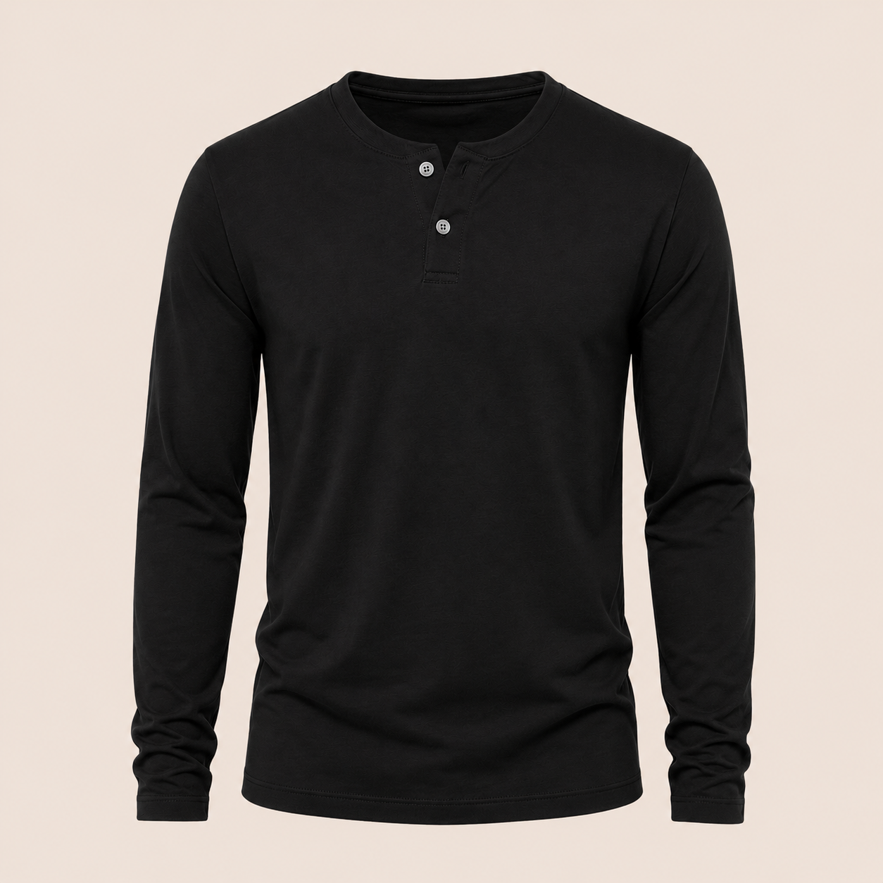 Camisa Henley Silver — Slim Fit