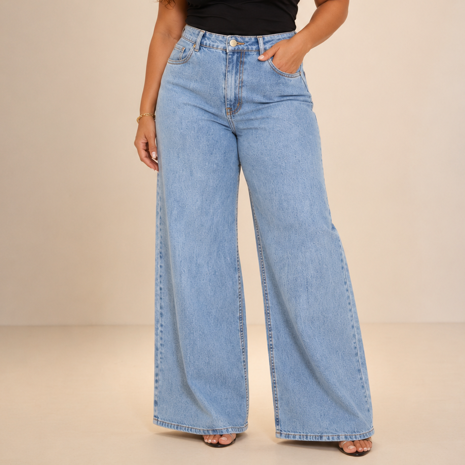 Calça Éssia — Wide Leg Encorpado