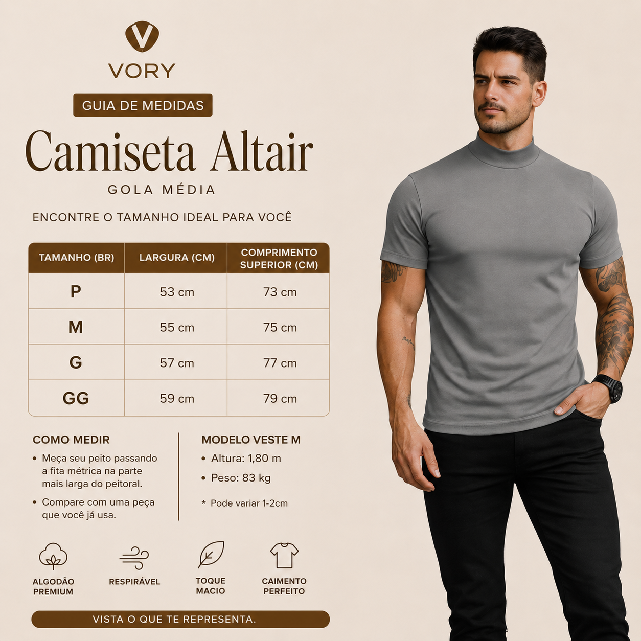 Camisa Altair — Gola Média