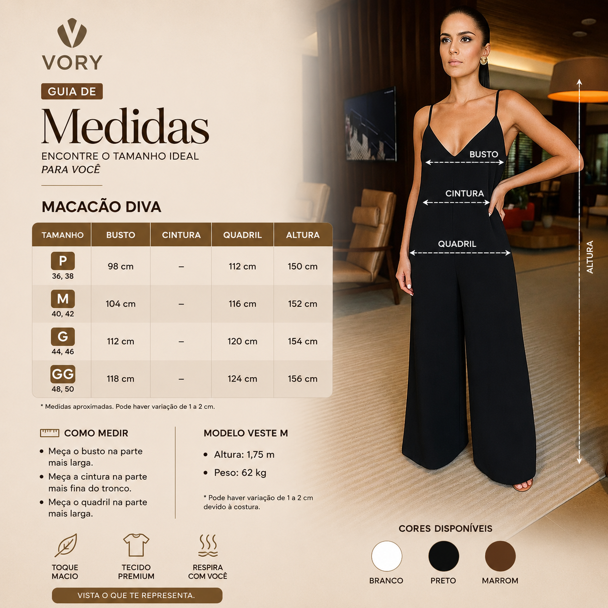 Macacão Diva — Pantalona