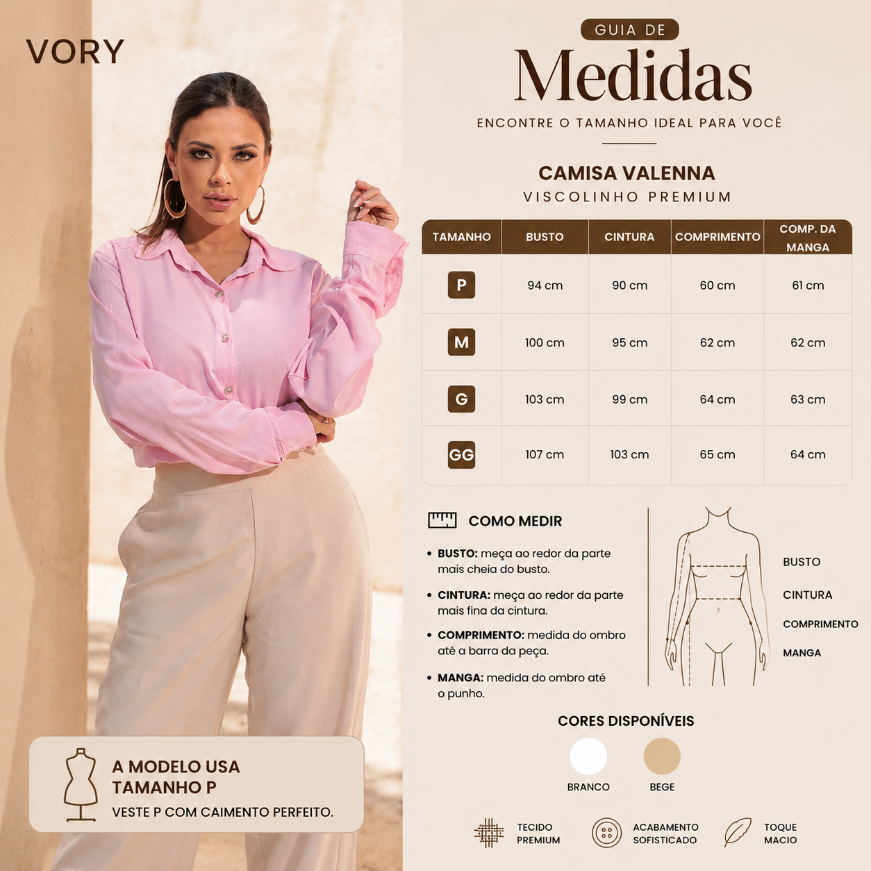 Camisa Valenna — ViscoLinho Premium