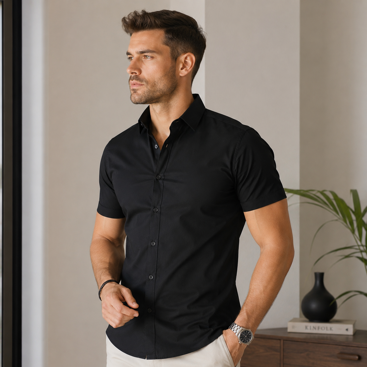Camisa Social Élan — Tricoline Premium