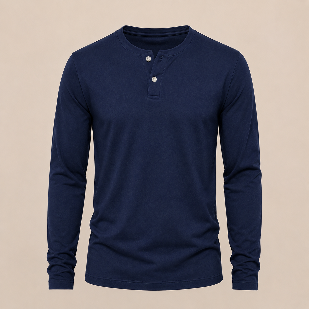Camisa Henley Silver — Slim Fit